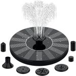 Casa si Gradina - Gradina si terasa - Mobilier exterior - Accesorii pentru gradina - Fantana arteziana plutitoare cu incarcare solara, diametru 16 cm, 7 accesorii incluse - Infinity.ro