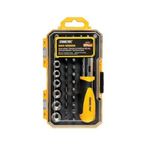 Casa si Gradina - Constructii - Scule electrice si accesorii - Seturi si accesorii pentru gaurit si insurubat - Set varfuri, biti, cap tubular cu surubelnita, 37 buc, 25 mm, Strend Pro - Infinity.ro