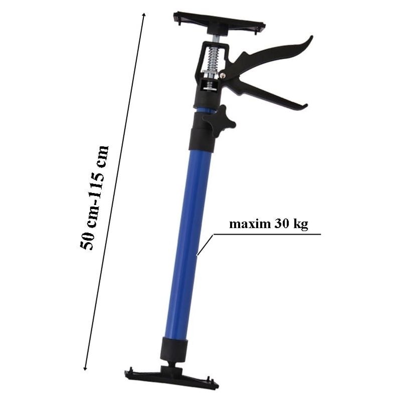 Casa si Gradina - Constructii - Depozitare, transport si protectie - Accesorii echipamente pentru transport si ridicat - Suport metalic tip stalp de sustinere telescopic 50 cm - 115 cm, max 30 kg - Infinity.ro