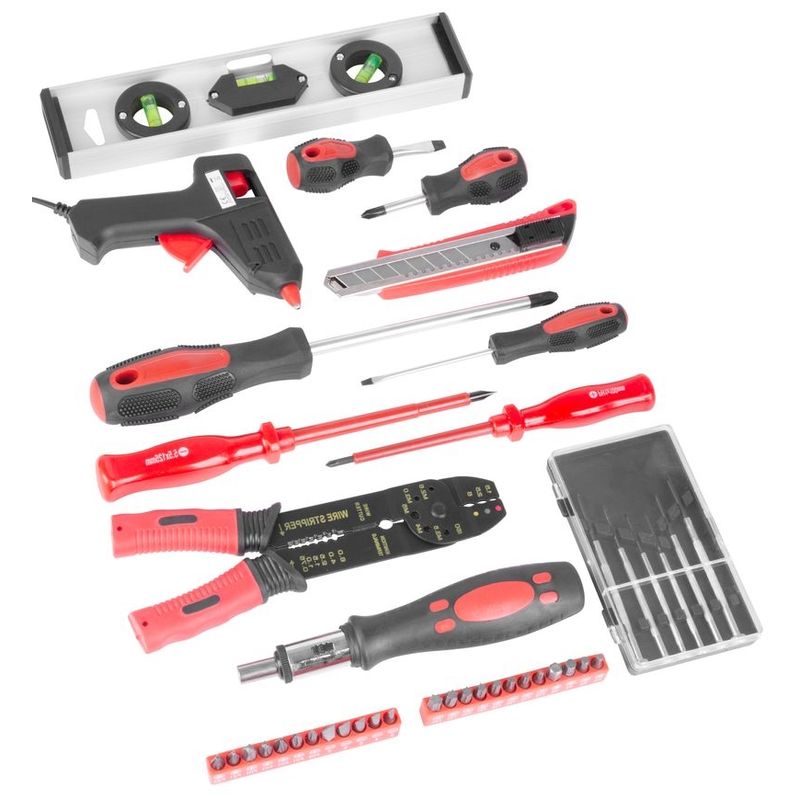 Casa si Gradina - Constructii - Scule de mana si unelte - Seturi scule - Trusa scule 187 piese, tip troler cu roti si maner transport - Infinity.ro