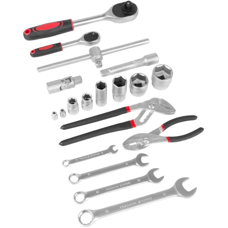 Casa si Gradina - Constructii - Scule de mana si unelte - Seturi scule - Trusa scule 187 piese, tip troler cu roti si maner transport - Infinity.ro