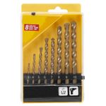 Casa si Gradina - Constructii - Scule electrice si accesorii - Seturi si accesorii pentru gaurit si insurubat - Set 8 bucati burghiu pentru zidarie, 3 - 10 mm, in cutie plastic - Infinity.ro