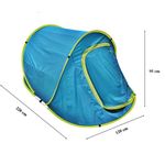 Sport si Outdoor - Camping - Corturi camping - Cort de plaja si picnic SGTT Relax, din poliester si fibra, inchidere frontala. rezistent UV si apa, 220x120x95 cm - Infinity.ro