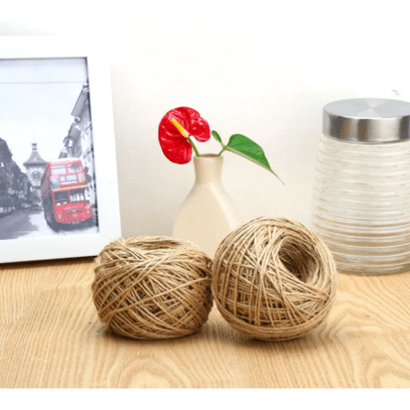 Casa si Gradina - Constructii - Feronerie si accesorii - Sfoara si lanturi - Sfoara iuta pentru gradina si decoratiuni, 100 g, diametru 1.5 mm - Infinity.ro