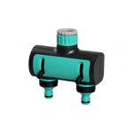 Casa si Gradina - Gradinarit si plante - Instalatii si accesorii pentru irigatii - Accesorii irigare - Adaptor robinet 3/4, cu 2 iesiri furtun, comutator on/off - Infinity.ro