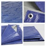 Casa si Gradina - Gradinarit si plante - Sere si solarii - Prelata impermeabila, 5x8m, densitate 140g/mﾲ, inele de prindere, albastru/gri - Infinity.ro