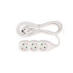 Casa si Gradina - Electrice - Accesorii electrice - Prelungitoare, triple, fise - Prelungitor camera cu 3 prize, 3 m, max 3680 W, alb - Infinity.ro