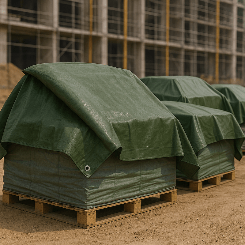 Casa si Gradina - Gradinarit si plante - Sere si solarii - Prelata impermeabila, 2x8m, densitate 200g/mﾲ, inele de prindere, verde - Infinity.ro