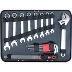 Auto si Moto - Reparatii si depanare - Scule auto - Scule si truse auto - Trusa scule 139 piese, tubulare, chei combinate, imbus, in cutie transport aluminiu, 46x35x13 cm - Infinity.ro