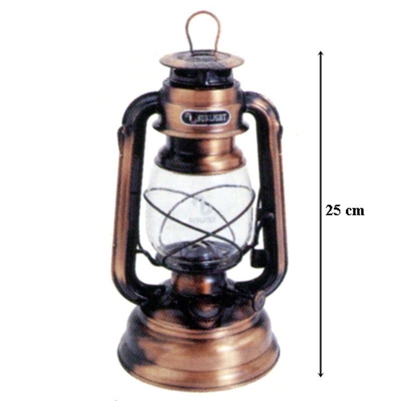 Sport si Outdoor - Camping - Articole solare camping - Lampi si lanterne camping - Lampa cu gaz lampant Copper Classic, inaltime 25 cm - Infinity.ro