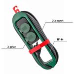 Casa si Gradina - Electrice - Accesorii electrice - Prelungitoare, triple, fise - Prelungitor de exterior cu 2 prize, lungime 3.2 m, max 3680 W/16 A, IP44 - Infinity.ro