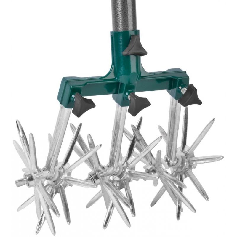 Casa si Gradina - Gradinarit si plante - Utilaje gradina - Scarificatoare, aeratoare, cultivatoare - Cultivator manual, coada telescopica din metal 120 cm, 6 roti stelate - Infinity.ro
