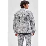 Fashion, accesorii si bijuterii - Barbati - Imbracaminte - Jachete si geci barbati - Geaca din denim Guess Originals Batman Comic Print XL INTL Alb - Infinity.ro