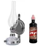 Sport si Outdoor - Camping - Articole solare camping - Lampi si lanterne camping - Pachet Lampa cu gaz lampant NiceHome, inaltime 35 cm si Gaz lampant 0.5l - Infinity.ro