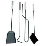 Casa si Gradina - Termice - Sobe, Seminee si accesorii - Accesorii seminee si sobe - Set stativ cu 4 unelte pentru semineu Homefire, 4 piese, inox, 66 cm - Infinity.ro