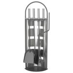 Casa si Gradina - Termice - Sobe, Seminee si accesorii - Accesorii seminee si sobe - Set stativ cu 4 unelte pentru semineu Homefire, 4 piese, inox, 66 cm - Infinity.ro