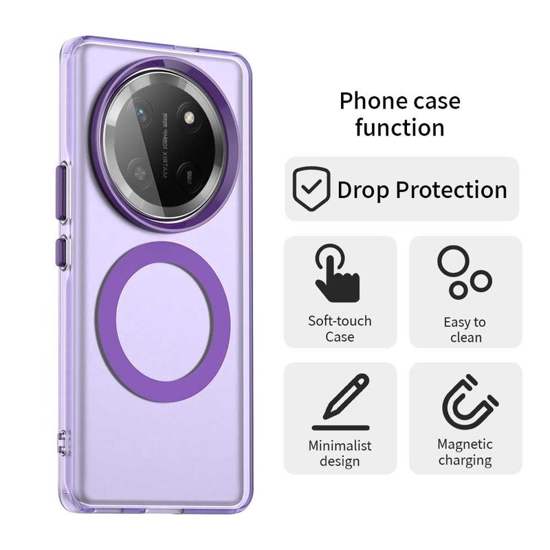 Laptop, Telefoane si Tablete - Telefoane mobile si accesorii - Accesorii Telefoane - Huse telefoane - Husa pentru Honor Magic7 Lite / X9c - Techsuit CsiyCase MagSafe - Mov - Infinity.ro