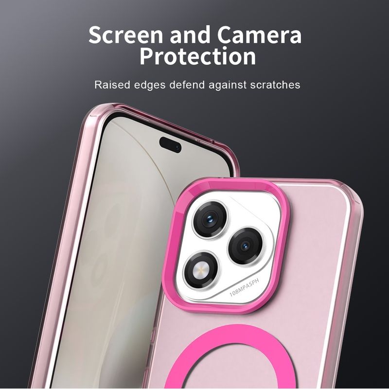 Laptop, Telefoane si Tablete - Telefoane mobile si accesorii - Accesorii Telefoane - Huse telefoane - Husa pentru Honor 400 Lite - Techsuit CsiyCase MagSafe - Roz - Infinity.ro