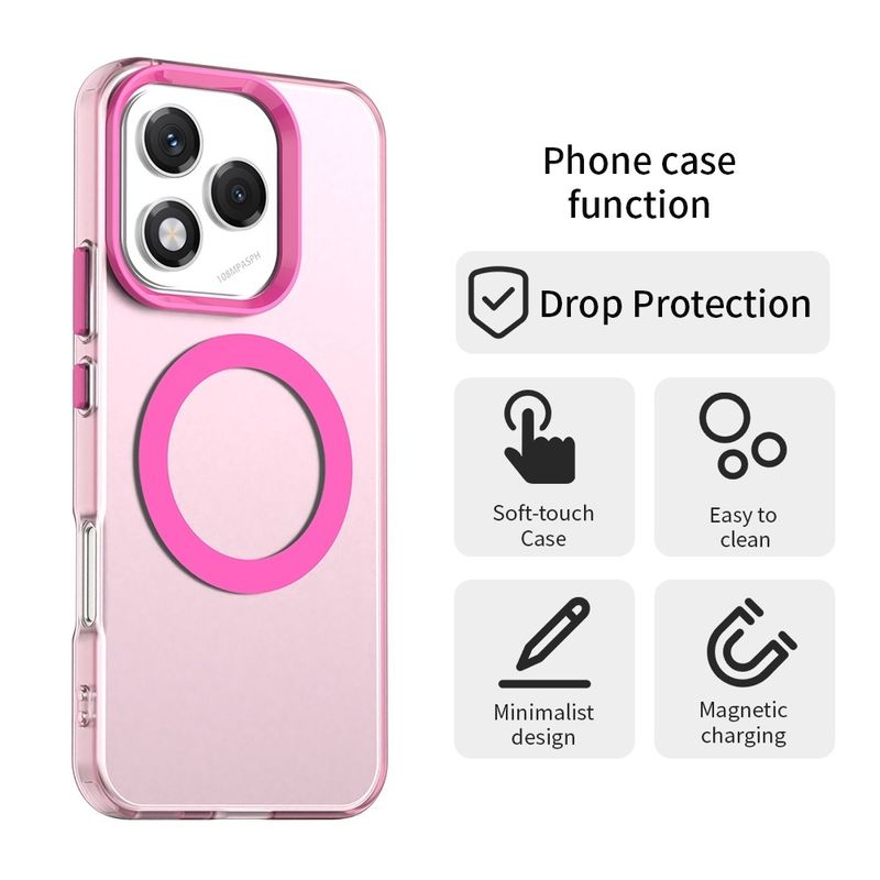 Laptop, Telefoane si Tablete - Telefoane mobile si accesorii - Accesorii Telefoane - Huse telefoane - Husa pentru Honor 400 Lite - Techsuit CsiyCase MagSafe - Roz - Infinity.ro