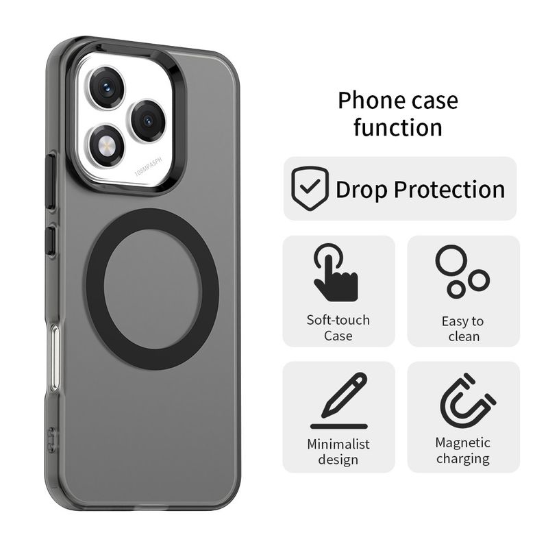 Laptop, Telefoane si Tablete - Telefoane mobile si accesorii - Accesorii Telefoane - Huse telefoane - Husa pentru Honor 400 Lite - Techsuit CsiyCase MagSafe - Negru - Infinity.ro