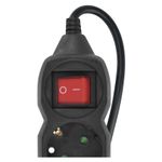 Casa si Gradina - Electrice - Accesorii electrice - Prelungitoare, triple, fise - Prelungitor electric 3m 4x Priza Schucko negru cu protectie copii - Infinity.ro