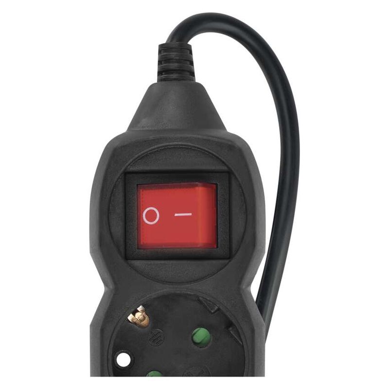 Casa si Gradina - Electrice - Accesorii electrice - Prelungitoare, triple, fise - Prelungitor electric 3m 4x Priza Schucko negru cu protectie copii - Infinity.ro