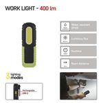 Casa si Gradina - Corpuri si surse de iluminat - Iluminat comercial si industrial - Proiectoare si lampi de lucru - Lampa de lucru reincarcabila de 400lm, rezistent la apa, rezistent la socuri, cu magnet - Infinity.ro