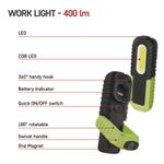 Casa si Gradina - Corpuri si surse de iluminat - Iluminat comercial si industrial - Proiectoare si lampi de lucru - Lampa de lucru reincarcabila de 400lm, rezistent la apa, rezistent la socuri, cu magnet - Infinity.ro