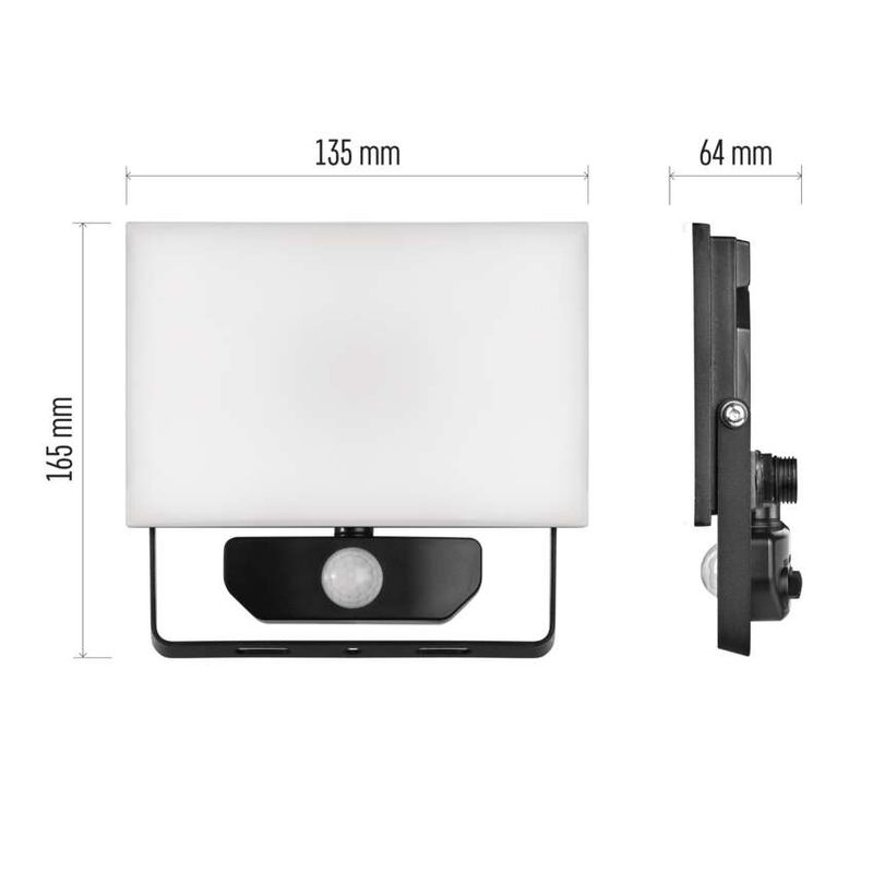 Casa si Gradina - Corpuri si surse de iluminat - Iluminat comercial si industrial - Proiectoare si lampi de lucru - Proiector led Tambo 20W 2000lm 4000K IP65 cu senzor de miscare - Infinity.ro