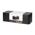 PC, gaming si accesorii - Retelistica - Cabluri si accesorii - Organizator de cabluri VIRONE L CB-1/B, plastic, negru - Infinity.ro