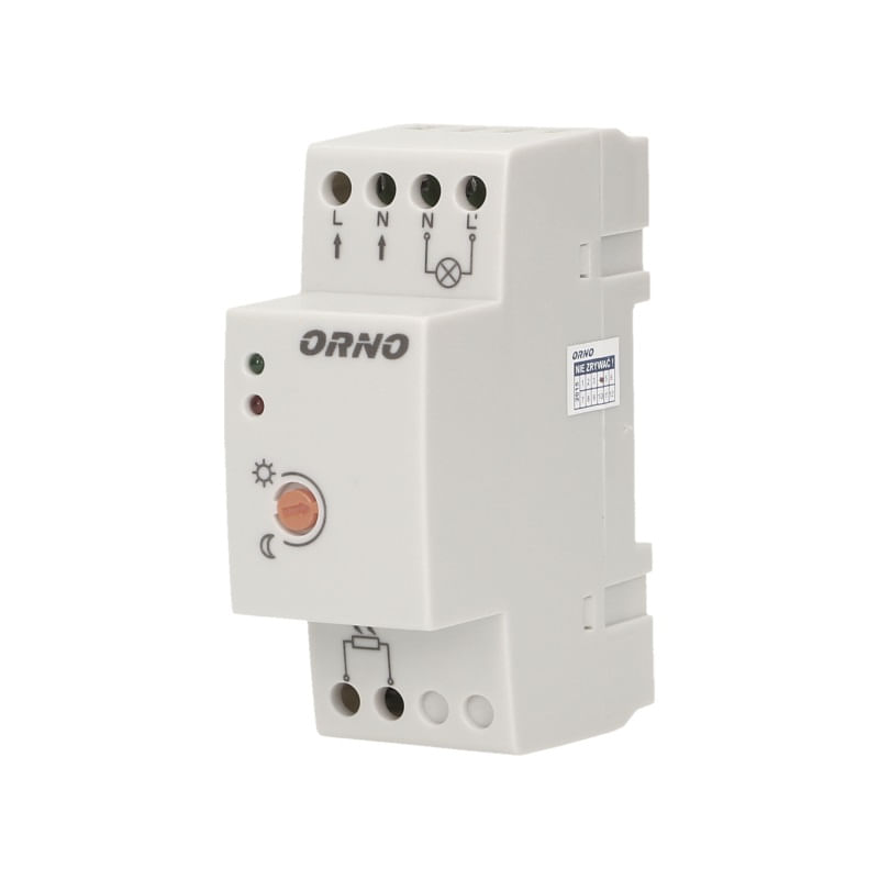Casa si Gradina - Electrice - Smart Home - Centrale si module smart home - Senzor crepuscular ORNO OR-CR-219, cu sonda externa, IP65, montare pe sina DIN - Infinity.ro