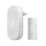 Casa si Gradina - Electrice - Accesorii electrice - Sonerii electrice - Sonerie wireless LONGA AC ORNO OR-DB-QX-155, 230V, 300 m, 60-80 db, 36 tonuri, IP44, alb - Infinity.ro