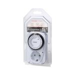 Casa si Gradina - Electrice - Prize - Priza programabila mecanic VIRONE MT-1(GS), schuko, 230V, 16A, 3500W, IP20, alb - Infinity.ro