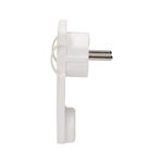 Casa si Gradina - Electrice - Accesorii electrice - Accesorii prize si intrerupatoare - Stecher extra slim cu maner ORNO OR-AE-1311/W, 250V, fara cablu, alb - Infinity.ro