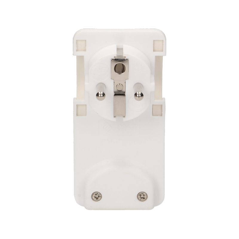 Casa si Gradina - Electrice - Accesorii electrice - Accesorii prize si intrerupatoare - Stecher extra slim cu maner ORNO OR-AE-1311/W, 250V, fara cablu, alb - Infinity.ro
