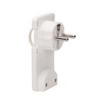 Casa si Gradina - Electrice - Accesorii electrice - Accesorii prize si intrerupatoare - Stecher extra slim cu maner ORNO OR-AE-1311/W, 250V, fara cablu, alb - Infinity.ro