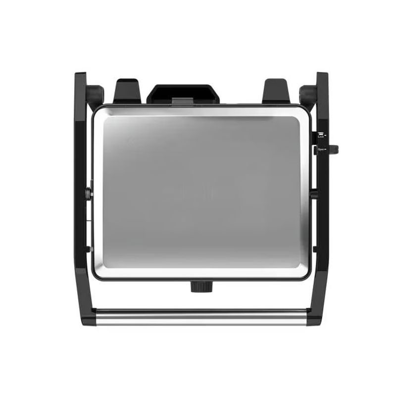 Electronice si Electrocasnice - Electrocasnice bucatarie - Aparate de gatit & desert - Gratare electrice - Gratar, AENO, EG2, 2000W, Control temperatura, Deschidere 180°, 290x234mm, Negru/Argintiu - Infinity.ro