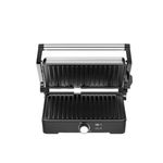 Electronice si Electrocasnice - Electrocasnice bucatarie - Aparate de gatit & desert - Gratare electrice - Gratar, AENO, EG2, 2000W, Control temperatura, Deschidere 180°, 290x234mm, Negru/Argintiu - Infinity.ro