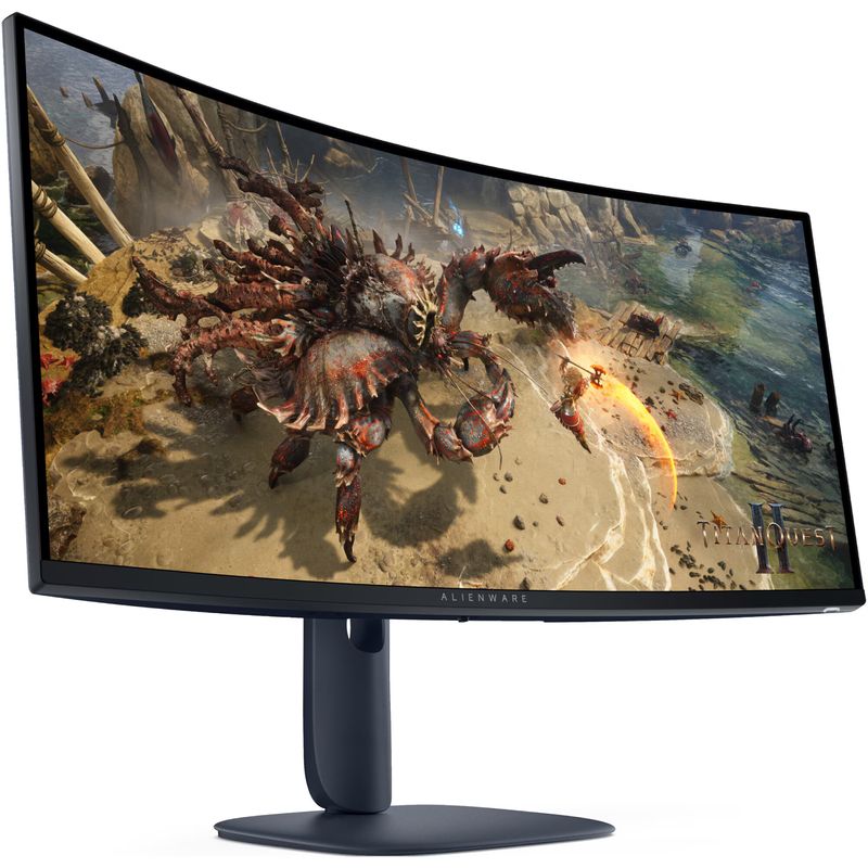 PC, gaming si accesorii - Desktop PC & monitoare - Monitoare - Monitor LED VA ALIENWARE AW3425DWM 34'', WQHD, 180Hz, 1ms, HDMI , Display Port, Pivot, VESA - Infinity.ro