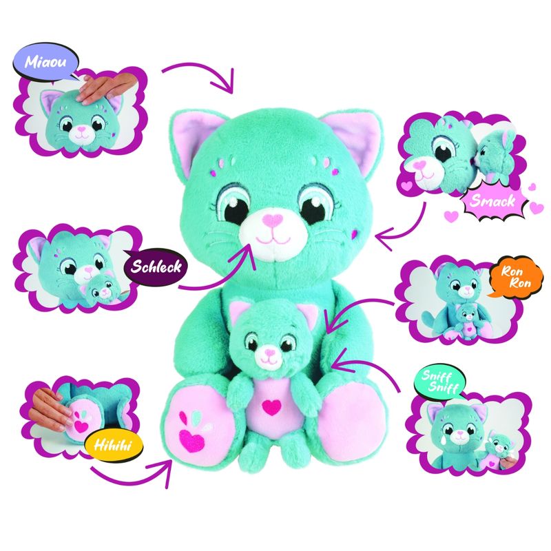 Jucarii, Copii si Bebe - Jucarii si jocuri - Jucarii & jocuri educative - Jucarii interactive - Jucarie Interactiva Jemini Cu 6 Functii-Mama Si Puiul Pisica - Infinity.ro