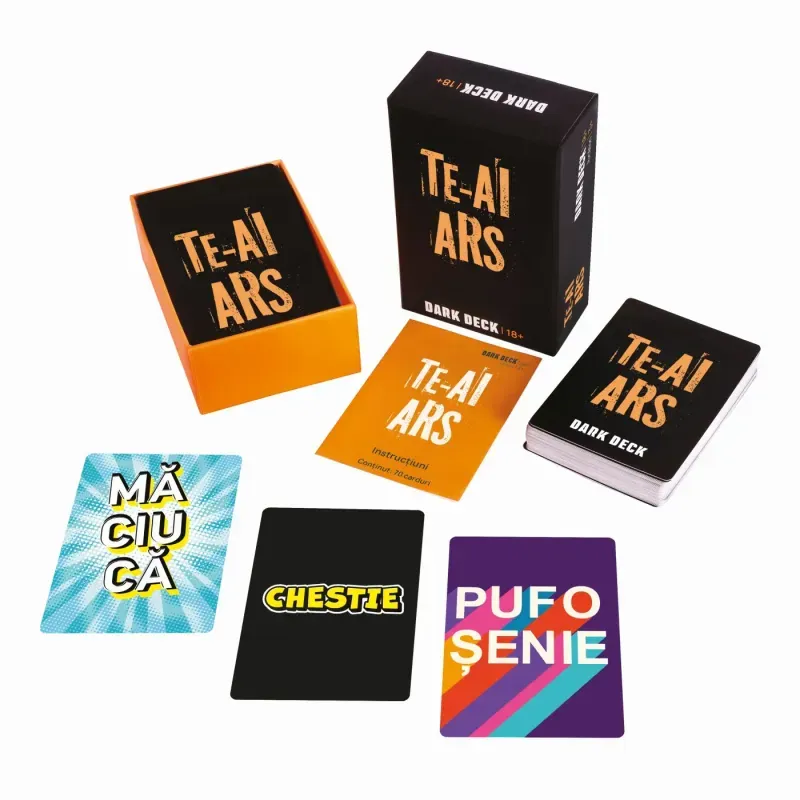 Jucarii, Copii si Bebe - Jucarii si jocuri - Jocuri si puzzle - Jocuri de societate - Joc De Carti Dark Deck Te-ai Ars - Infinity.ro