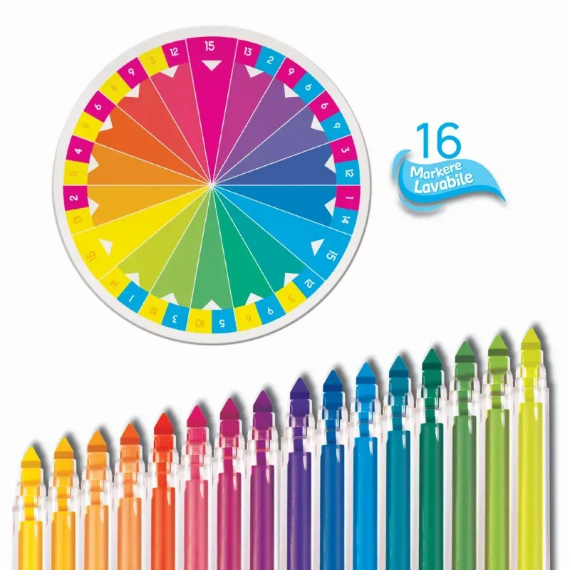 Jucarii, Copii si Bebe - Jucarii si jocuri - Jucarii & jocuri educative - Jocuri si jucarii educative - Happi Hobbi Atelierul De Markere - Infinity.ro