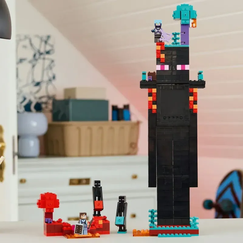 Jucarii, Copii si Bebe - Jucarii si jocuri - Seturi de constructie si cuburi - Seturi de constructie - Lego Minecraft Turnul Enderman 21279 - Infinity.ro