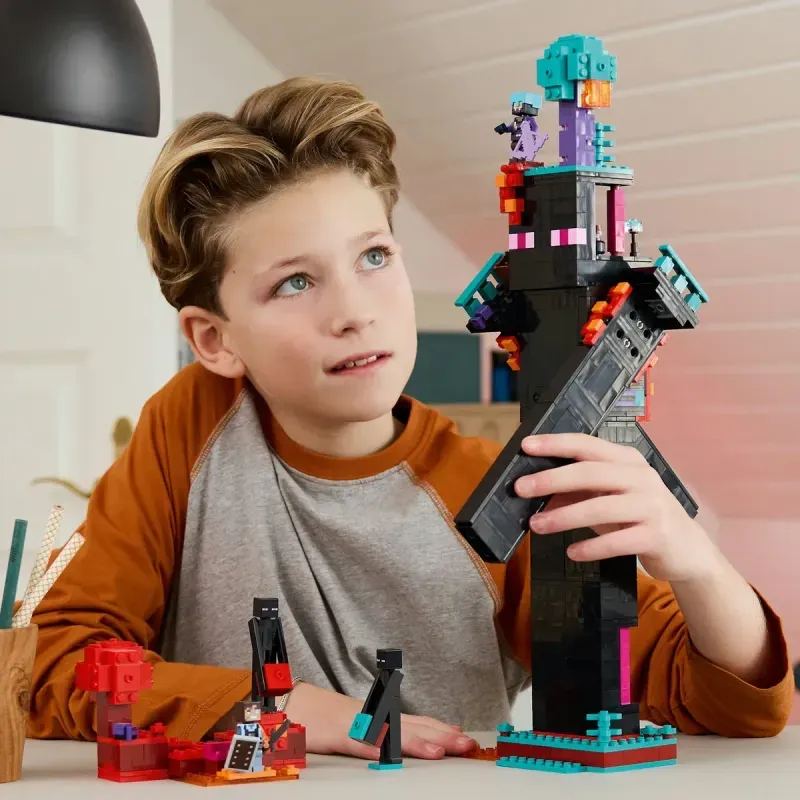 Jucarii, Copii si Bebe - Jucarii si jocuri - Seturi de constructie si cuburi - Seturi de constructie - Lego Minecraft Turnul Enderman 21279 - Infinity.ro