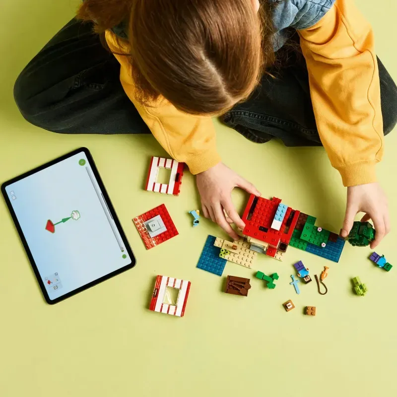 Jucarii, Copii si Bebe - Jucarii si jocuri - Seturi de constructie si cuburi - Seturi de constructie - Lego Minecraft Casa Tnt Din Jungla 21275 - Infinity.ro