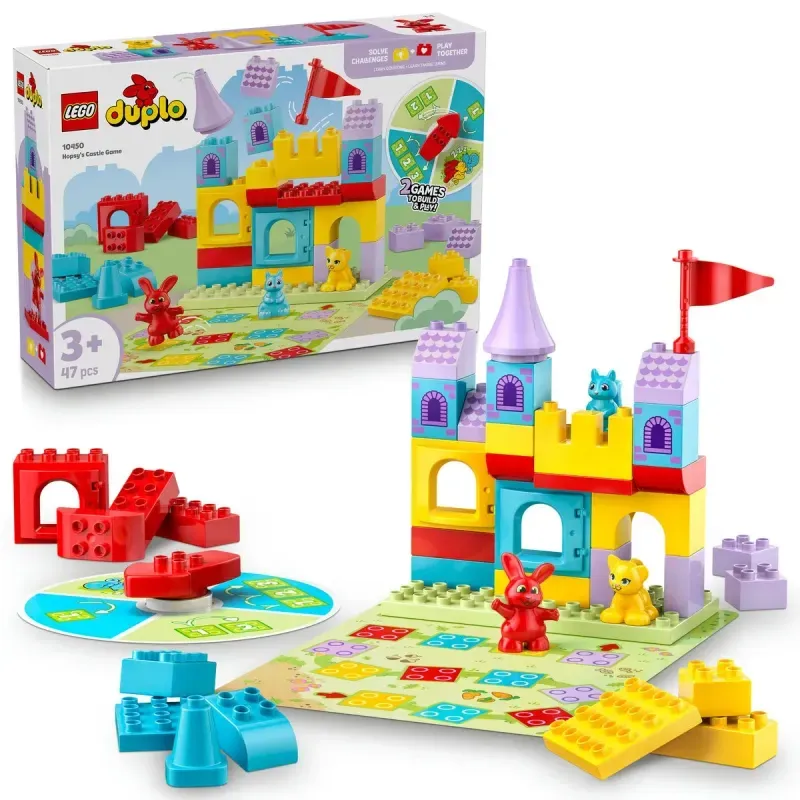 Jucarii, Copii si Bebe - Jucarii si jocuri - Seturi de constructie si cuburi - Seturi de constructie - Lego Duplo Jocul De La Castelul Saltaretei 10450 - Infinity.ro