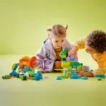Jucarii, Copii si Bebe - Jucarii si jocuri - Seturi de constructie si cuburi - Seturi de constructie - Lego Duplo Dinozauri Pe Roti 3 In 1 10451 - Infinity.ro