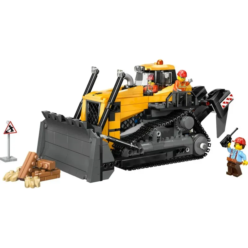 Jucarii, Copii si Bebe - Jucarii si jocuri - Seturi de constructie si cuburi - Seturi de constructie - Lego City Buldozer Galben 60466 - Infinity.ro