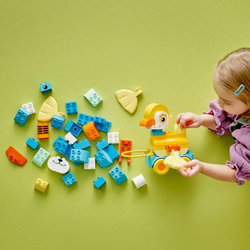 Jucarii, Copii si Bebe - Jucarii si jocuri - Seturi de constructie si cuburi - Seturi de constructie - Lego Duplo Animale Pe Roti 3 In 1 10448 - Infinity.ro