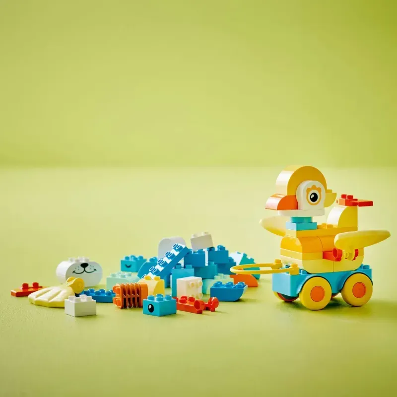 Jucarii, Copii si Bebe - Jucarii si jocuri - Seturi de constructie si cuburi - Seturi de constructie - Lego Duplo Animale Pe Roti 3 In 1 10448 - Infinity.ro